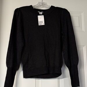 H&M Black Crew Neck Sweater